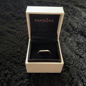 ❤️SOLD❤️ Pandora Logo Bar Stacking Ring
